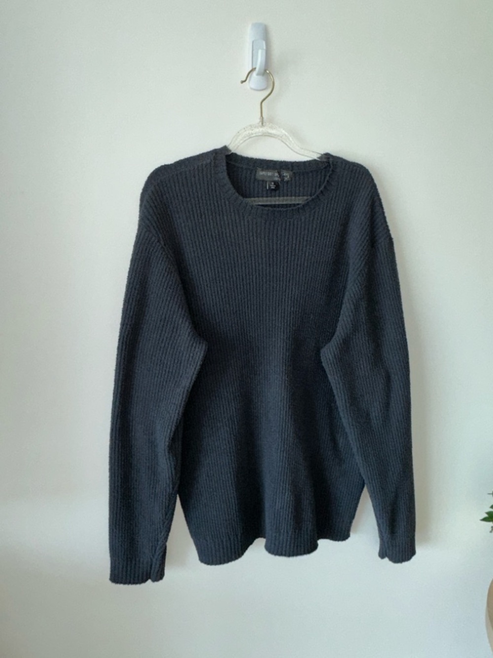 Barefoot Dreams Men's Crewneck Sweater - Charcoal Gray
